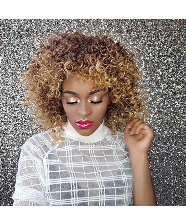 Buy Afro Wig for Women - Brown Wavy Synthetic Curly Long Hair for 50s 60s 70s 80s Party & Cosplay - International Shipping - Buy Online on GoSupps.com