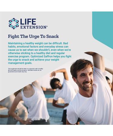 Life Extension Saffron Weight Management Supplement - Non-GMO & Gluten-Free - 60 Capsules - Buy Online on GoSupps.com
