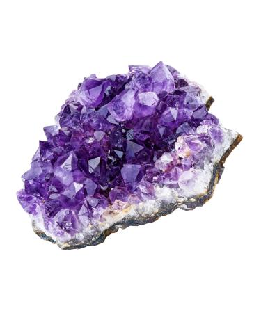 Top Plaza Natural Amethyst Geode Cave Healing Crystal Stones Rock Cluster Druzy Witchcraft Raw Amethyst Gemstone Specimen (0.18-0.33 Pound) 0.18-0.33 Lb
