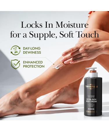 TherapiSpa Extra Rich Body Cream | Hyaluronic Acid  Niacinamide  Panthenol  Ceramides & Shea Butter | Nourish  Moisturize  Repair Dry Skin | White Tea | 17.0 fl oz - Buy Online on GoSupps.com