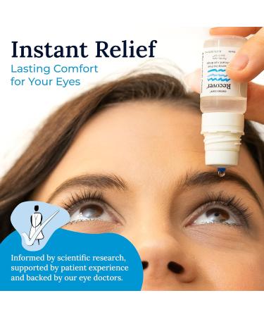 CorneaCare Recover: Eye Drops | Preservative Free Artificial Tears | Hydrating Eye Drops for Dry Eye Relief & Redness | Multi-dose Bottle (300 Drops) - Buy Online on GoSupps.com