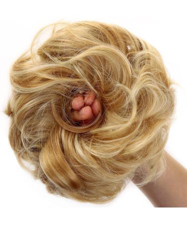 JJstar Messy Hair Bun Scrunchies Accessories for Women - Golden Blonde/Beach Blonde - Buy Online on GoSupps.com