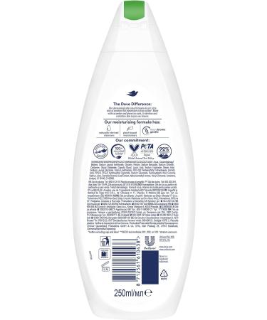  Dove Dove Refreshing Shower Cucumber and Green Tea Moisturizing Shower Gel Gentle Formula for Skin Microbiome 92%* Biodegradable Bath Shower for Men and Women Pack of 12 x 250 ml - Buy Online on GoSupps.com