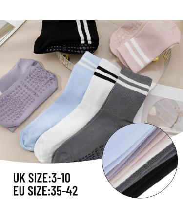 Apricitie Slipproof Yoga Socks for Women | Anti-Slip Pilates & Sports Grip Socks - Perfect for Couples Girls & Fitness - Buy Online on GoSupps.com
