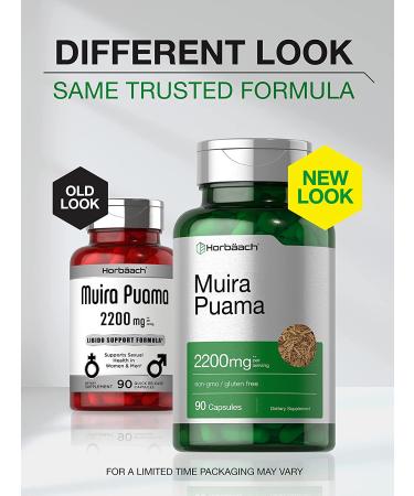Muira Puama Extract 2200mg | 90 Capsules | Non-GMO & Gluten-Free Supplement - Buy Online on GoSupps.com