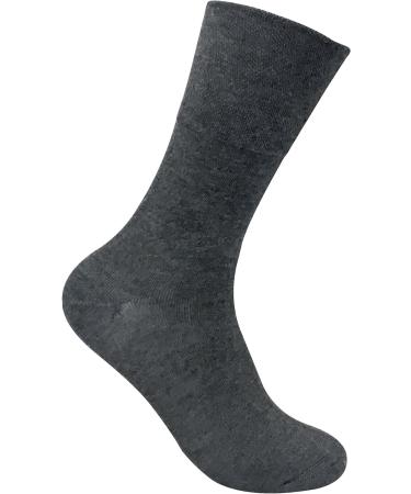 12 Pack Men's Viloft Non-Binding Thermal Diabetic Socks | Grey | Sock Snob - Buy Online on GoSupps.com