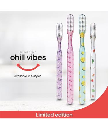 SMYL Soft Toothbrush for Adults | Nylon Bristles | Oral Care & Plaque Removal | Lifestyles Fun Strawberry - Buy Online on GoSupps.com