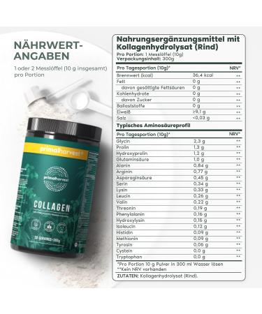 Primal Harvest Collagen Powder (60 Portions) - Bioactive & Sustainable Hydrolysate - Optimal Solubility - Premium Quality Collagen Supplement (2-Pack) - Buy Online on GoSupps.com