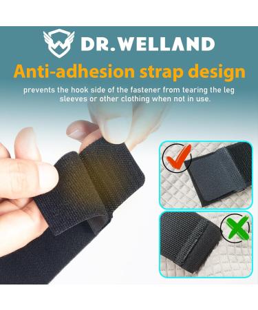 Dr. Welland Copper Infused Leg Sleeves (PAIR) - Arthritis Meniscus Tear ACL/MCL Pain Relief - Thigh & Calf Support for Men & Women - Buy Online on GoSupps.com