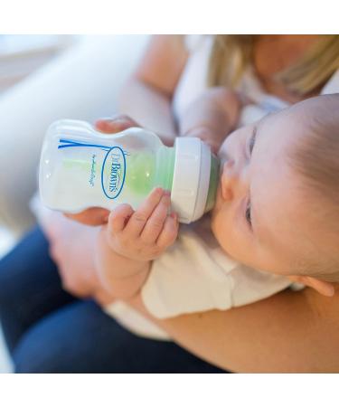 Dr. Brown's Options+ Wide-Neck Anti-Colic Baby Bottle Feeding Set with Travel Caps - Newborn Feeding Kit - Buy Online on GoSupps.com