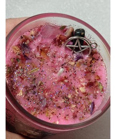 Self Love Intention Candle - Scented Soy Reiki Infused Herbal & Crystal Ritual | Metaphysical Spiritual Gift - Buy Online on GoSupps.com