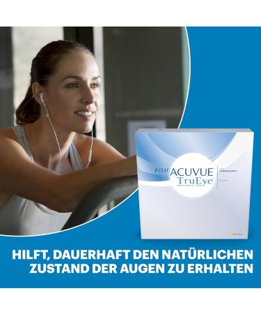 Acuvue 1-Day TruEye Daily Contact Lenses -8 dpt | Comfort & UV Protection | 90 Lenses for Global Shipping - Buy Online on GoSupps.com