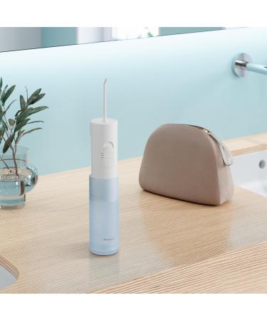 Panasonic Travel Water Flosser - Cordless Portable Oral Irrigator with 2 Pressure Settings & Collapsible Tank - EW-DJ11-A Blue - Buy Online on GoSupps.com
