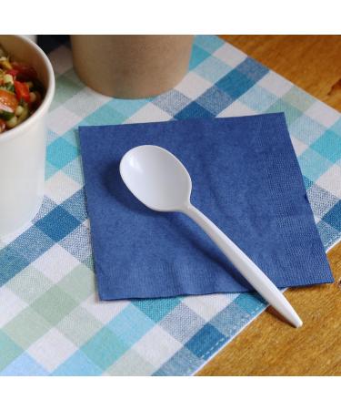 CiboWares Medium Weight Unwrapped and Disposable White Soup Spoons Package of 1000 - Buy Online on GoSupps.com