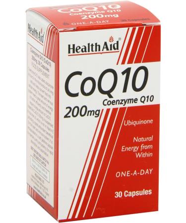HealthAid CoQ-10 200mg - 30 Capsules | Powerful Coenzyme Q10 Supplement - Buy Online on GoSupps.com