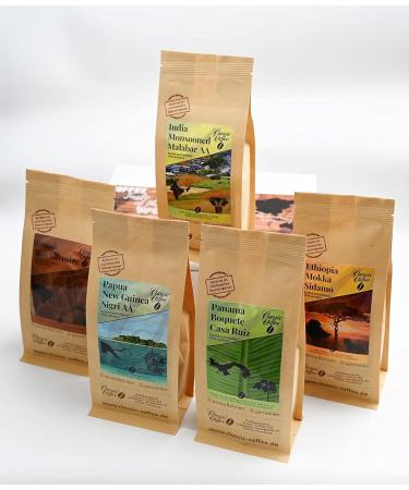  Classic Caffee Classic Caffee - Premium Coffee Tasting Kit - 5 x 200g - Gift for Coffee Lovers - 100% Arabica - Buy Online on GoSupps.com