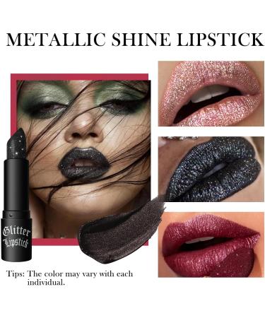  Vawolecy Glitter lipstick glossy lip gloss water-resistant matte metallic finish - Buy Online on GoSupps.com