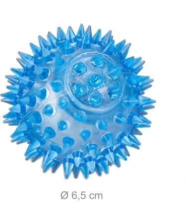 Relaxdays 10024328 LED Hedgehog Ball Set of 12 | Luminous Bouncy & Flashing Spiked Balls - 6.5 cm | International Shipping Available - Buy Online on GoSupps.com
