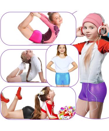 5 Pack Girls Gymnastics & Ballet Dance Shorts - Metallic Shorts for 6-9 Year Olds - Buy Online on GoSupps.com