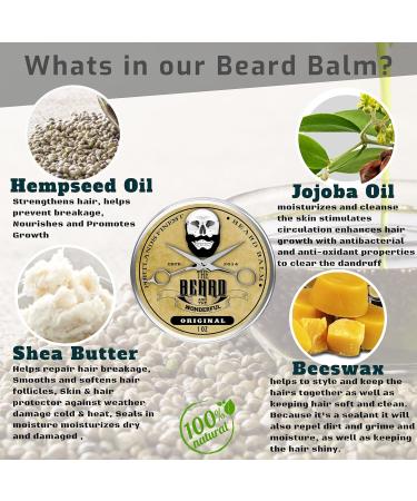 Beard Grooming Kit for Men in Metal Tin - Beard Oil, Balm, Moustache Wax, Comb & Scissors | Pocket-Sized Men's Grooming Set | Dad Gifts for Beard Growth - Buy Online on GoSupps.com