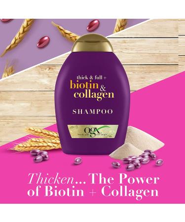 OGX Thick & Full Biotin & Collagen Shampoo & Conditioner Set 13 Fl Oz (Pack of 2) - Purple - Buy Online on GoSupps.com