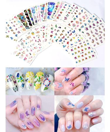 Spearlcable Nail Art Kit - 48 Sheets Nail Stickers, Rhinestones, 3D Glitter, Fruit Slices, Sequins for Acrylic Nails - Buy Online on GoSupps.com