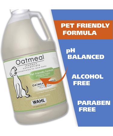 Wahl Oatmeal Pet Shampoo for Dogs - Dry Skin & Itch Relief with Coconut Lime Verbena - 64oz - Buy Online on GoSupps.com