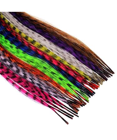 Butterme 100PCS Synthetic Long Rainbow Feather Hair Extensions 16 - Colorful Hair Accessories with 50 Free Beads - International Shipping Available - Buy Online on GoSupps.com