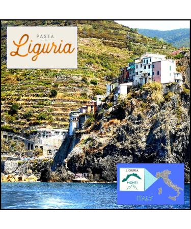 Certified Organic Ligurian Croxetti Coin Pasta from Montoggio, Italy - 17.64 oz (Pack of 2) with Free Premium Rhino Basil Leaves - Buy Online on GoSupps.com