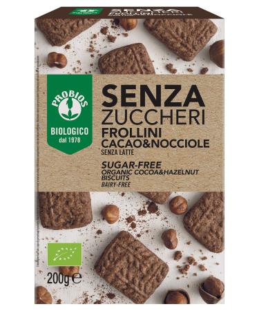 COCOA AND HAZELNUT SUGAR FREE organic COCOA COCOA AND HAZELNUT - 200g packaging