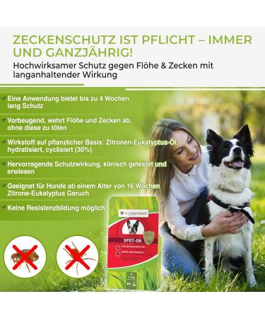 BogaProtect Spot On Dog - Natural Flea & Tick Protection for Dogs 4-10 kg | Long-Lasting Tick Remedies - UBO0351 - Buy Online on GoSupps.com