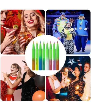 Liquid eyeliner matte color concealer pen | Neon Liquid Colorful 8x Matte Eyeliners Pen - Eye makeup vibrant colors smooth waterproof smudge-proof - Buy Online on GoSupps.com