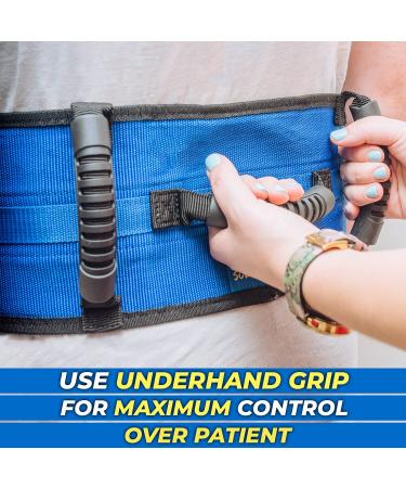 Dr. Moe's Solutions Deluxe Bariatric Gait Belt with Handles - Quick Release Buckle - Occupational Therapy Aid - Heavy Duty Design - Buy Online on GoSupps.com