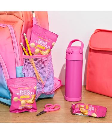 SNACK CONSCIOUS Nut Free Mini Cookie Dough Bites 12 x 50g High Protein Low Sugar Salted Caramel School Safe Plant Based Gluten Free Vegan Non-GMO Made in Canada (12 x 50g Salted Caramel) Salted Caramel 12 x 50g - Buy Online on GoSupps.com