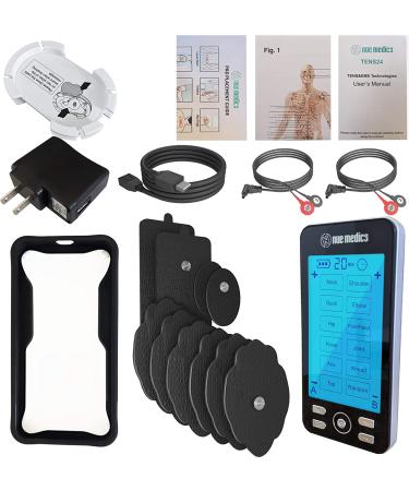 Tens Unit Machine Pulse Massager - 24 Modes Muscle Stimulator with Rechargeable Battery and 10 Pads - Buy Online on GoSupps.com