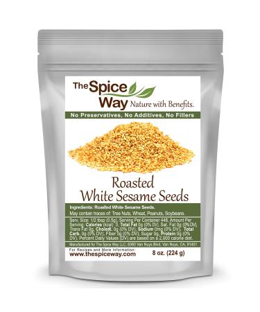 The Spice Way Roasted White Sesame Seeds - 8 oz - Buy Online on GoSupps.com