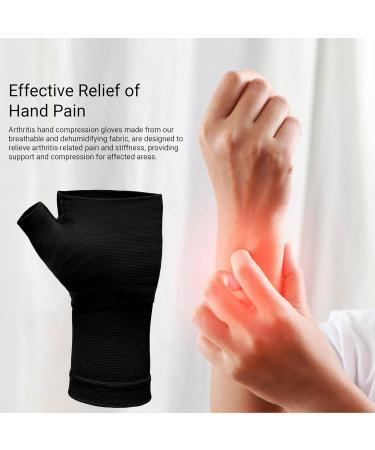 360 Relief Wrist and Thumb Support for Arthritis & Joint Pain - X-Large Black | Men, Women - 2 PCS Pair with Mesh Bag - Buy Online on GoSupps.com