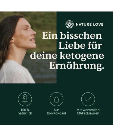 Nature Love Bio MCT Oil C8 - 500ml | 100% Organic Coconut Oil for Keto Diet | Taste & Odor-Neutral | Vegan Exogenous Ketone - Buy Online on GoSupps.com
