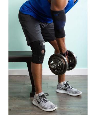 Athletec Sport Knee Support - Open-Patella Stabilizer, Large Size - Buy Online on GoSupps.com