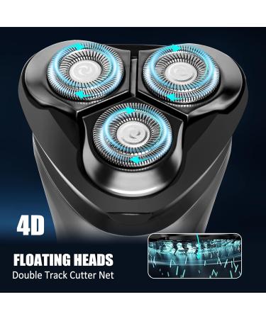 Buy SIWIEY 4D Cordless Electric Razor for Men - Rechargeable Wet/Dry Rotary Shaver with Pop-up Trimmer IPX6 Waterproof LED Display 8000 RPM - Perfect Grooming Solution - Buy Online on GoSupps.com