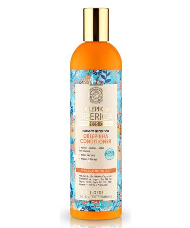 Natura Siberica Oblepikha Intensive Hydration Conditioner For Normal And Dry Hair With Organic Oblepikha Hydrolate 400ml