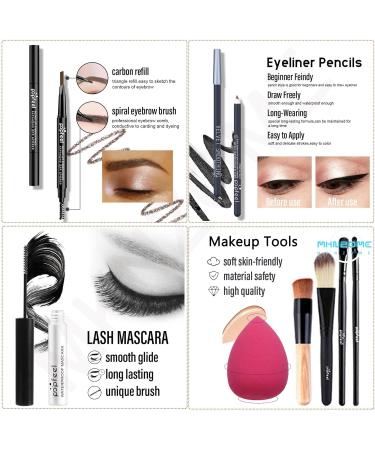 MKNZOME Professional Makeup Set with Travel Bag - Birthday & Xmas Gift for Women & Girls - Buy Online on GoSupps.com