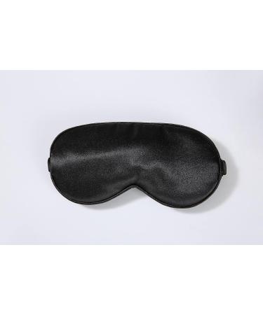 Luxury Mulberry Silk Sleep Mask - E&CA Soft Eye Cover for Comfortable Sleep | Ideal Blindfold for Men & Women - Black - Buy Online on GoSupps.com