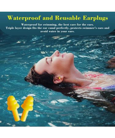 12 Pair Reusable Silicone Ear Plugs for Sleeping & Noise Cancelling - Ideal for Study, Work, Travel - Kids & Adults - Multicolored - Buy Online on GoSupps.com