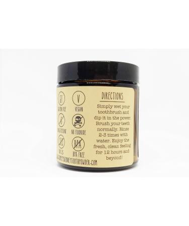 Remineralizing Organic Vegan Tooth Powder - Fluoride Free Peppermint Formula for Stronger Teeth & Fresh Breath - Eco-Friendly Glass Jar with Xylitol - Buy Online on GoSupps.com