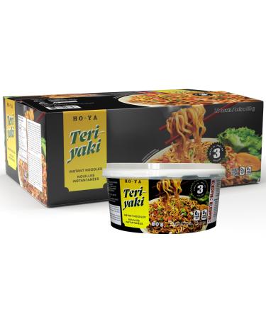 HO-YA Teriyaki Flavoured Ramen Bowls 12 Pack 80g Instant Noodles