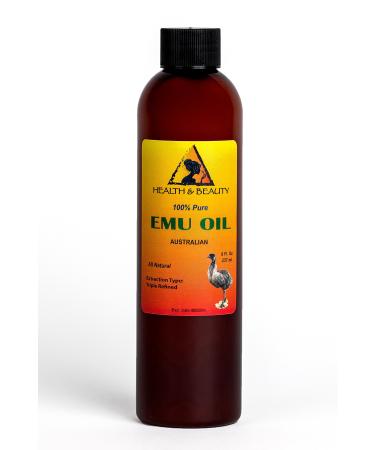 Emu Oil Australian Triple Refined Organic 100% Pure 8 oz 237 ml