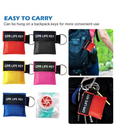 Sunoya 15-Piece Ventilation Mask Key Ring Set - Essential Face Shield & Pocket Mask for First Aid and AED Training - Buy Online on GoSupps.com