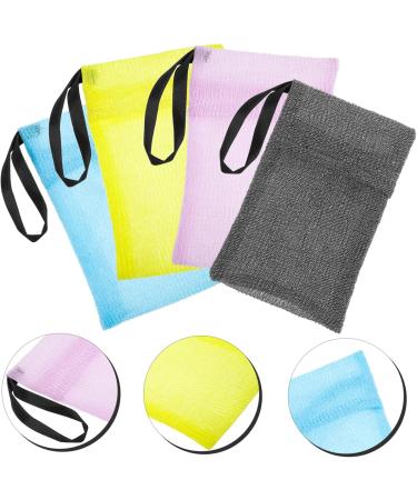 MUSISALY 4 Pcs Foaming Soap Bag Soap Pouch Soap Bag for Shower Body Exfoliating Soap Bag Soap Bar Bag Nylon - Buy Online on GoSupps.com