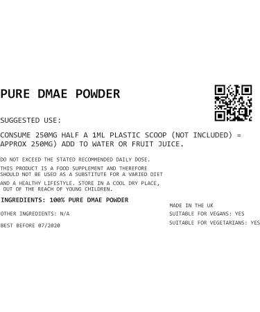 Rapid Strength DMAE Powder 100g (dimethylaminoethanol) - Buy Online on GoSupps.com